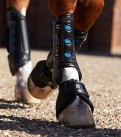 Premier Equine Gel&auml;ndegamaschen Original Air Cooled Front schwarz