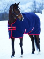 Horseware Rambo Original Turnout 200g Outdoordecke marineblau/rot