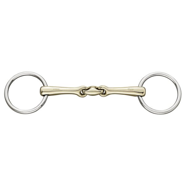 Sprenger KK Ultra Unterlegtrense Sensogan/Edelstahl Ringe doppelt gebrochen 14mm
