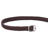 Sprenger Sporenriemen Perlon Braun 45cm verchromt Schnalle