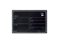 Waldhausen Boxenschild, Metall schwarz
