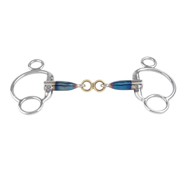 Trust Gebiss Sweet Iron 2,5-Ring Olivenkopftrense French Link Kupferplatte