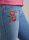 Mountain Horse Damen Reithose Blossom Denim