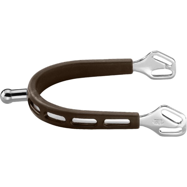 Sprenger ULTRA fit braun GRIP Sporen - Edelstahl rostfrei  20 mm kugelf&ouml;rmig