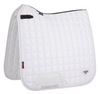 LeMieux Schabracke Loire Classic Satin Dressage Square White