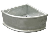 Kerbl triangular trough heavy version hot-dip galvanised
