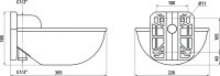 Kerbl drinking bowl K71 with pressure tongue plastic