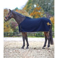Waldhausen Fleece- & Sponsorendecke blau/gold