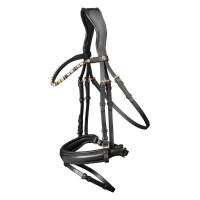 Waldhausen X-Line Trensenzaum Goldheart schwarz