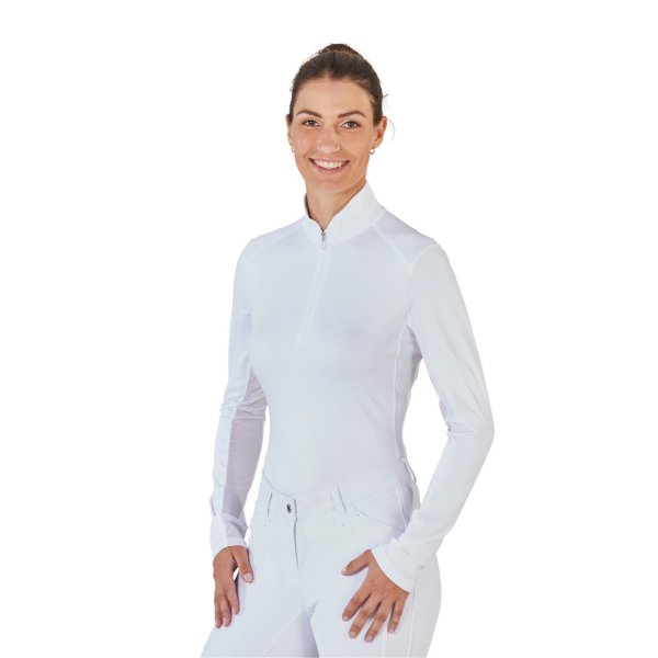 Busse Damen Turnier-Shirt Marbella Langarm wei&szlig;