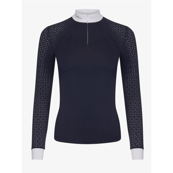 LeMieux Olivia Show Shirt Long Sleeve Navy
