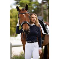LeMieux Olivia Show Shirt Long Sleeve Navy