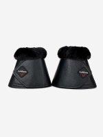 LeMieux Fleece Wrapround Overr. Boots Black/Black