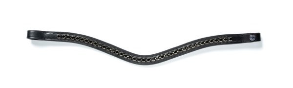 TRUST Stirnriemen Schwarz diamants Stirnriemen mit schwarzen Diamanten  Schwarz/Silber