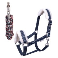 Waldhausen Halfter Set Lucky nachtblau/Lucky Heart