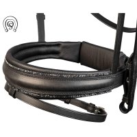 Otto Schumacher Trense Warendorf Feel Good schwarz - Reithalfter Comfort XS - Zierkeder silver shade +2277 silver night Gr. 2