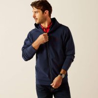 Ariat Herren Antez Team Full Zip Hoodie Navy